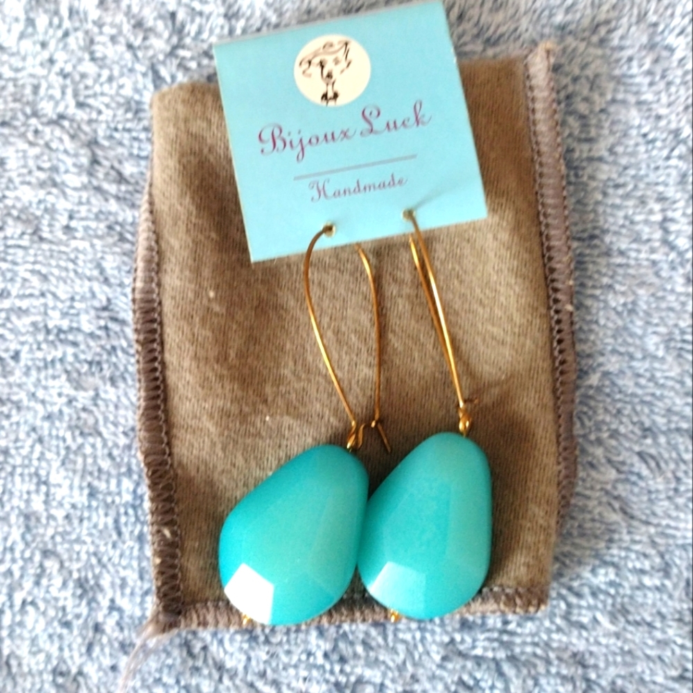 Bijoux Luck Handmade Blue  Earrings